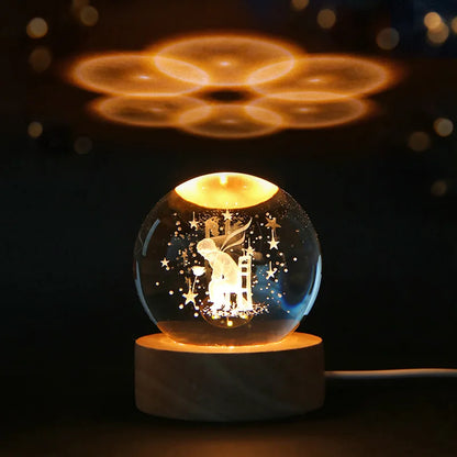 3D Crystal ball Lamp