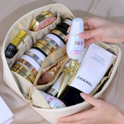 Travel Makeup Bag Make Up Skincare Holder Storage Box Cosmetics Organizer Plastic Container For Bathroom Dressing Table Home - Vanachie Retail