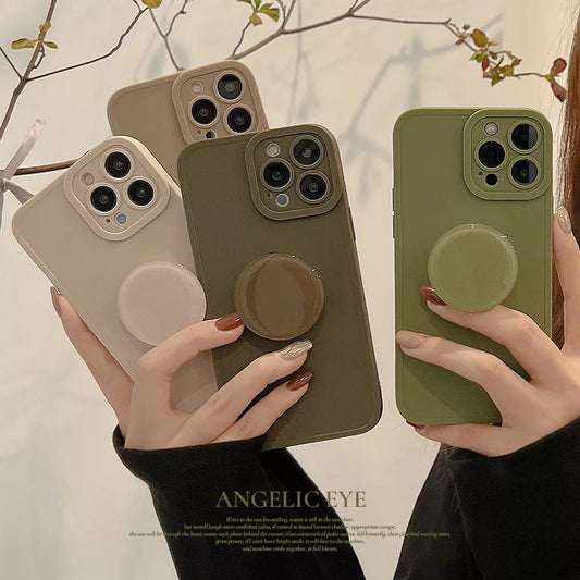 Retro Solid Color Matte Case For iPhone