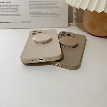 Retro Solid Color Matte Case For iPhone