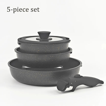 DONNOR Kitchen Pots and Pans Set | Safe Nonstick Kitchen Cookware