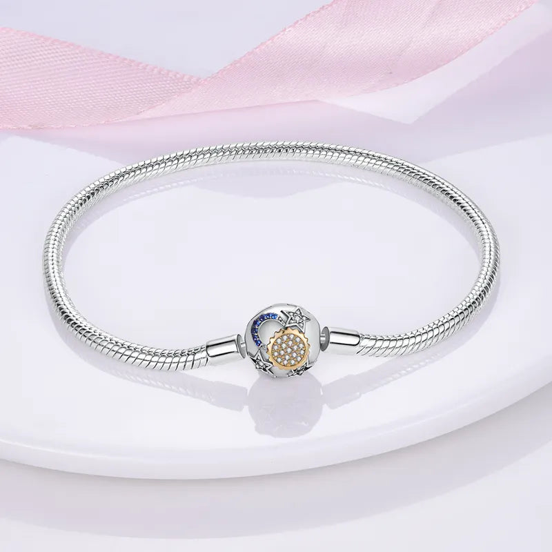 Star Moon Silver Bracelet