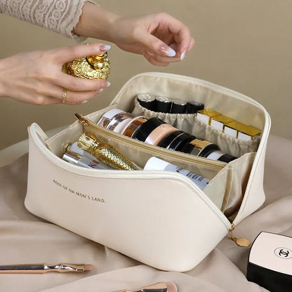 Travel Makeup Bag Make Up Skincare Holder Storage Box Cosmetics Organizer Plastic Container For Bathroom Dressing Table Home - Vanachie Retail