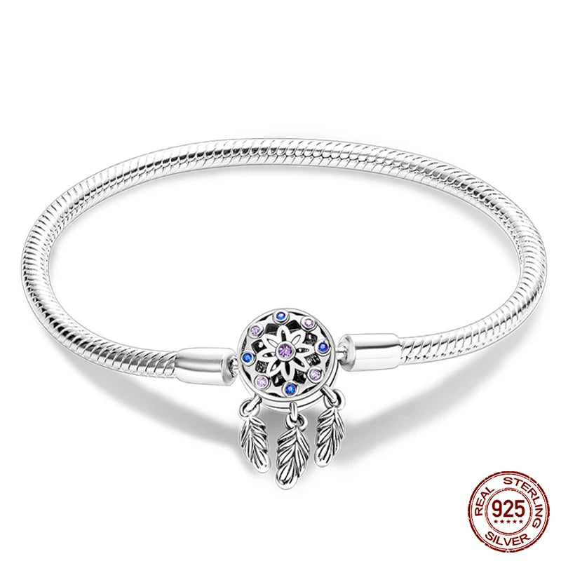 Star Moon Silver Bracelet
