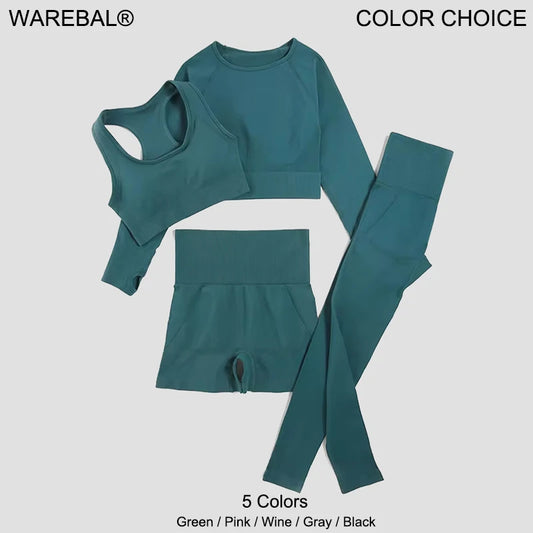 WAREBALL 2/3/4pcs Seamless Yoga Set