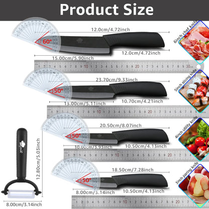 Ceramic Kitchen knives Set