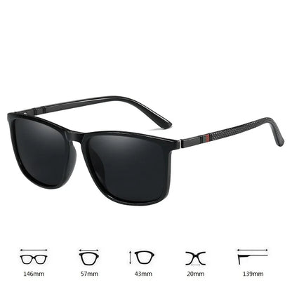 Luxury Square Vintage Polarized Sunglasses