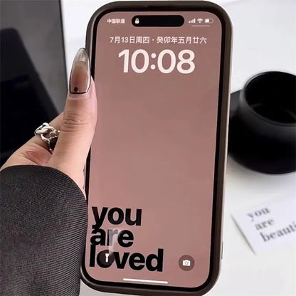 3D Love Heart Silicone Phone Case For iPhone
