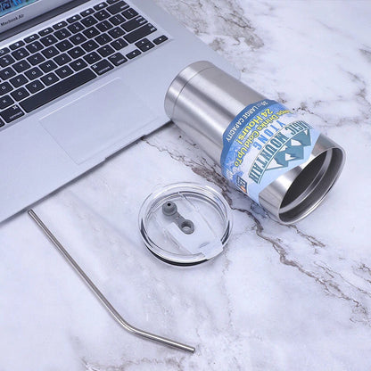 Magic Stainless Steel Freeze Thermos Cup with Straw