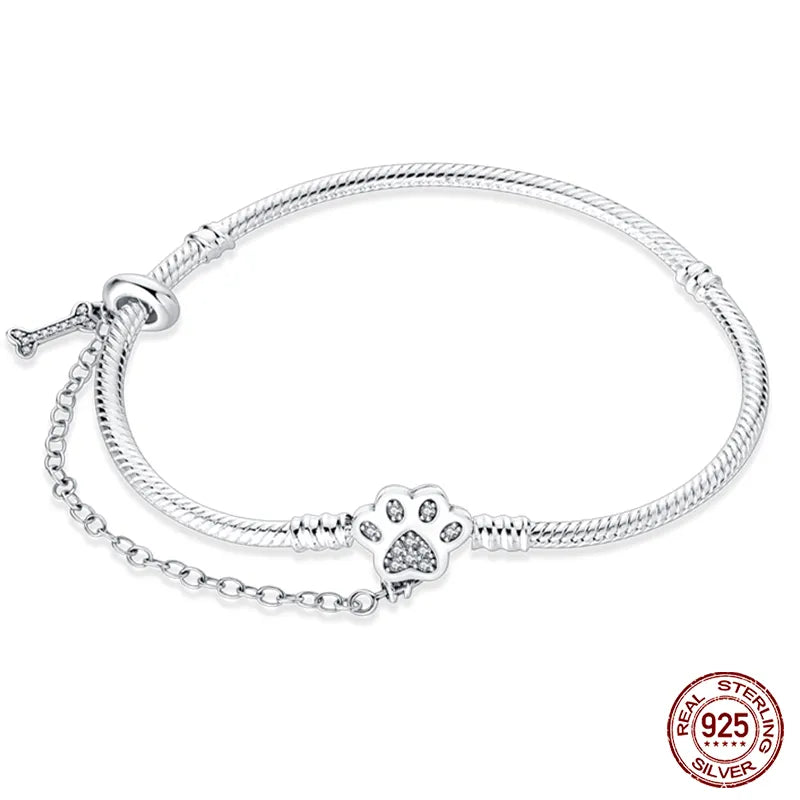 Star Moon Silver Bracelet
