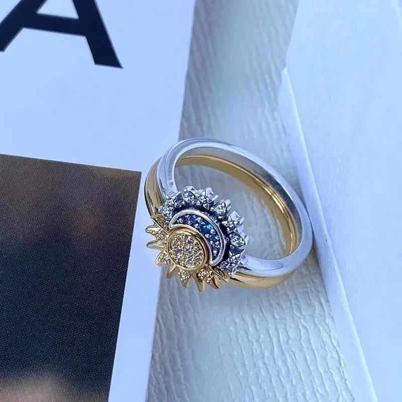 Summer Celestial Blue Sparkling Ring