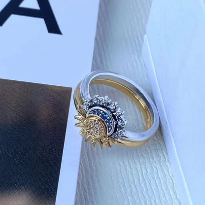 Summer Celestial Blue Sparkling Ring