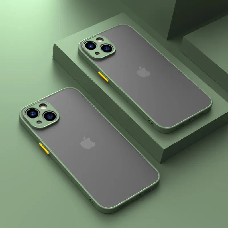 Frosted,Silicone,Semi Transparent Phone Case For Iphone