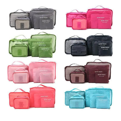 6pcs Travel Organizer Storage Bags