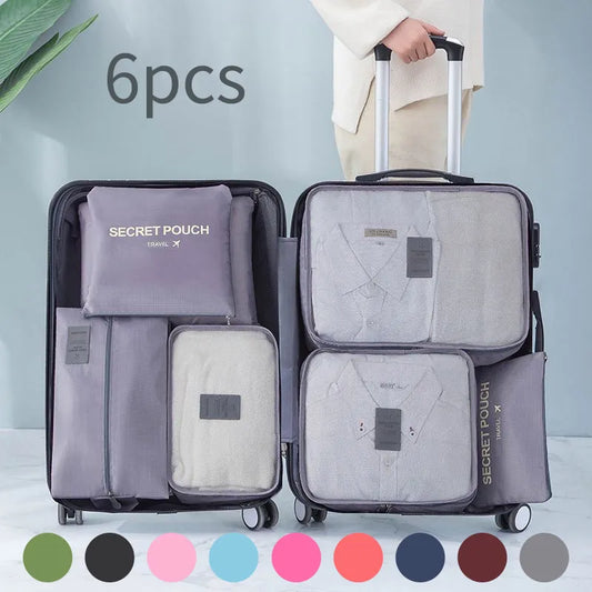 6pcs Travel Organizer Storage Bags