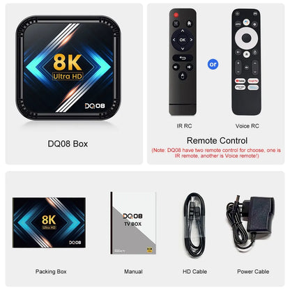 Android DQ08 RK3528 Smart TV Box