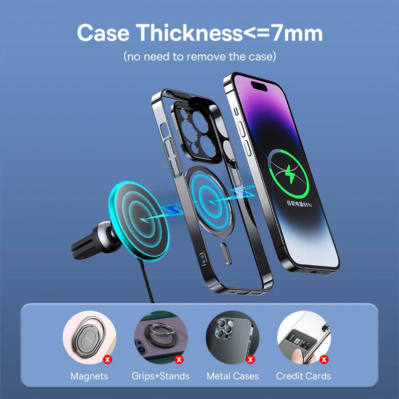 Baseus Magnetic Wireless Charger Car Phone Holder