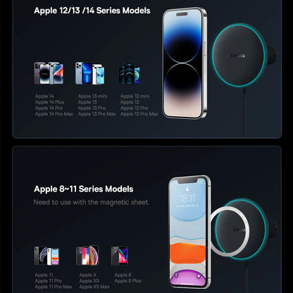 Baseus Magnetic Wireless Charger Car Phone Holder