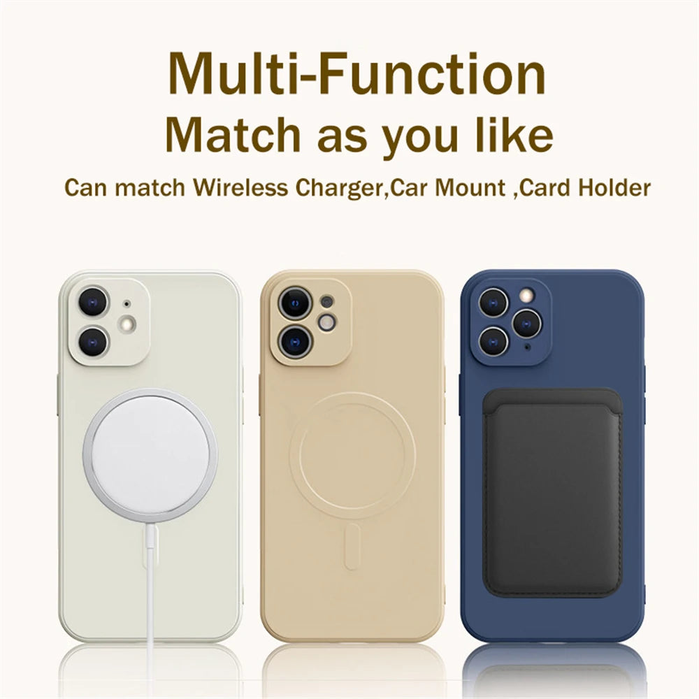 Magnetic Wireless  Case For iPhone