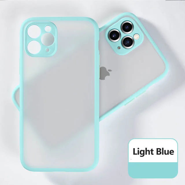 Frosted,Silicone,Semi Transparent Phone Case For Iphone
