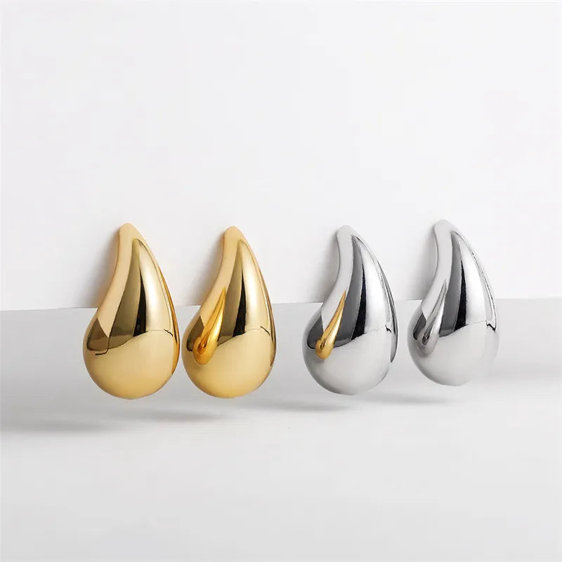 Vintage Gold Plated Chunky Dome Earrings