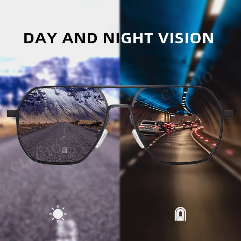 New Fashion Aluminum Photochromic Sunglasses