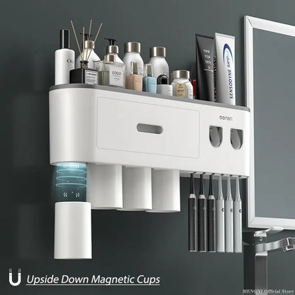 MENGNI-Magnetic Adsorption Toothbrush Holder