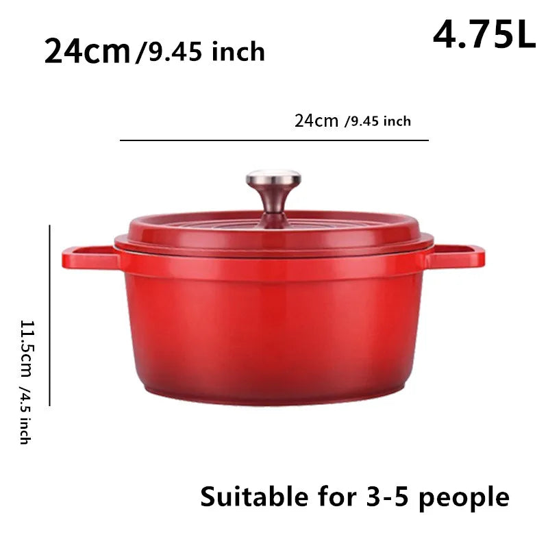 Enameled Cast Aluminum Dutch  Pot