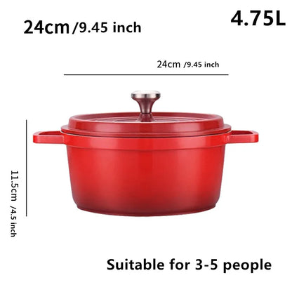 Enameled Cast Aluminum Dutch  Pot