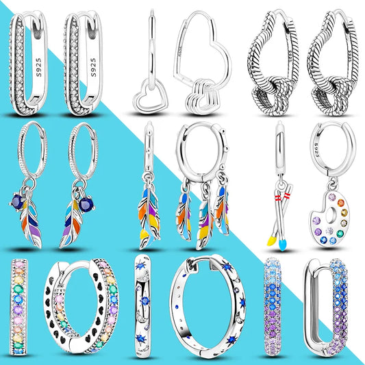 Silver Hoop Earrings