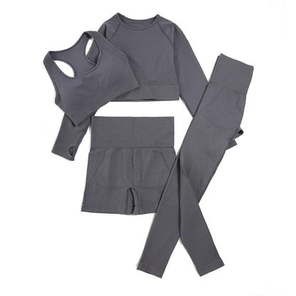 WAREBALL 2/3/4pcs Seamless Yoga Set