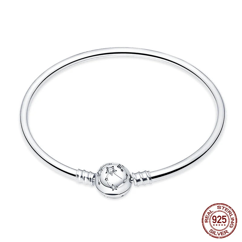 Star Moon Silver Bracelet