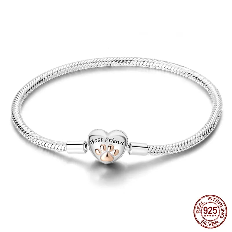 Star Moon Silver Bracelet