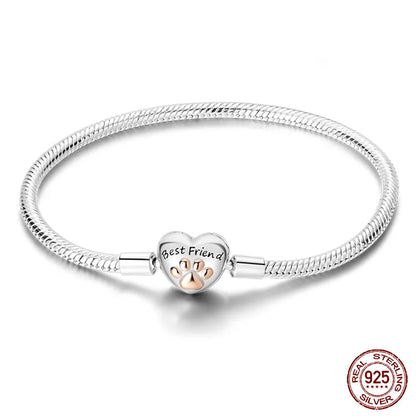 Star Moon Silver Bracelet