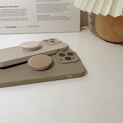 Retro Solid Color Matte Case For iPhone