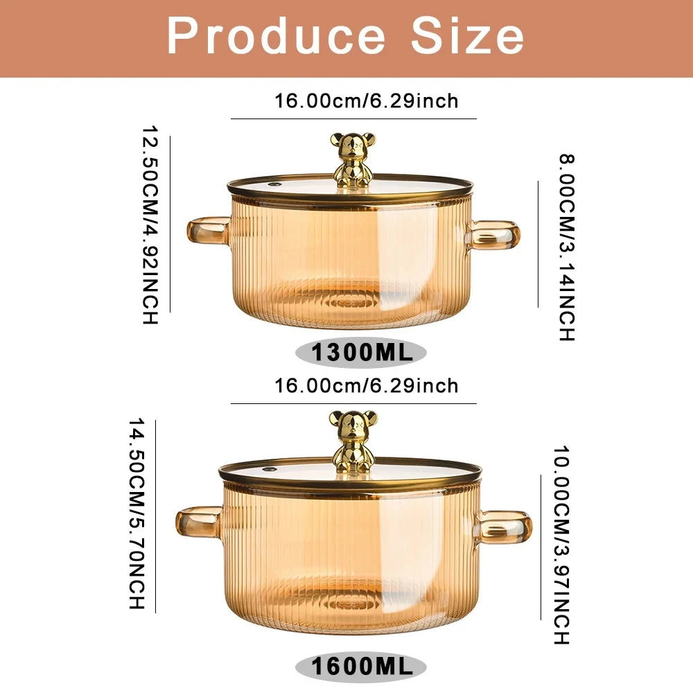 Glass Cooking Saucepan