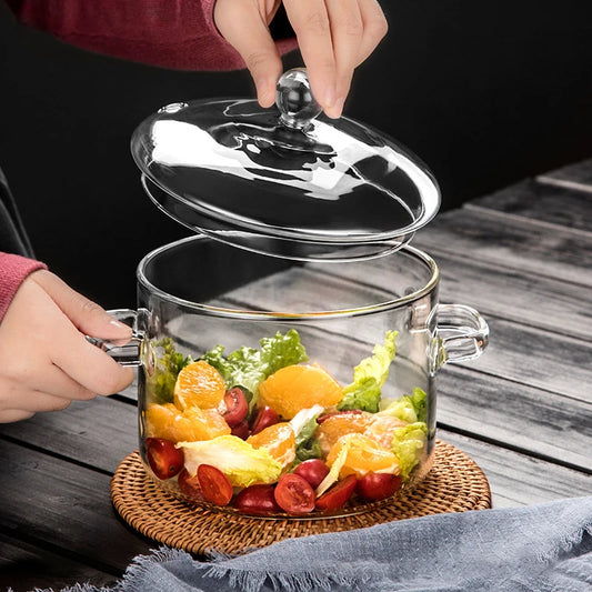 1.5/1.6L Glass Saucepan | Clear Heat Resistant