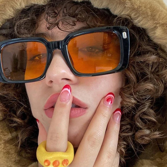 Vintage Rivet Square Sunglasses
