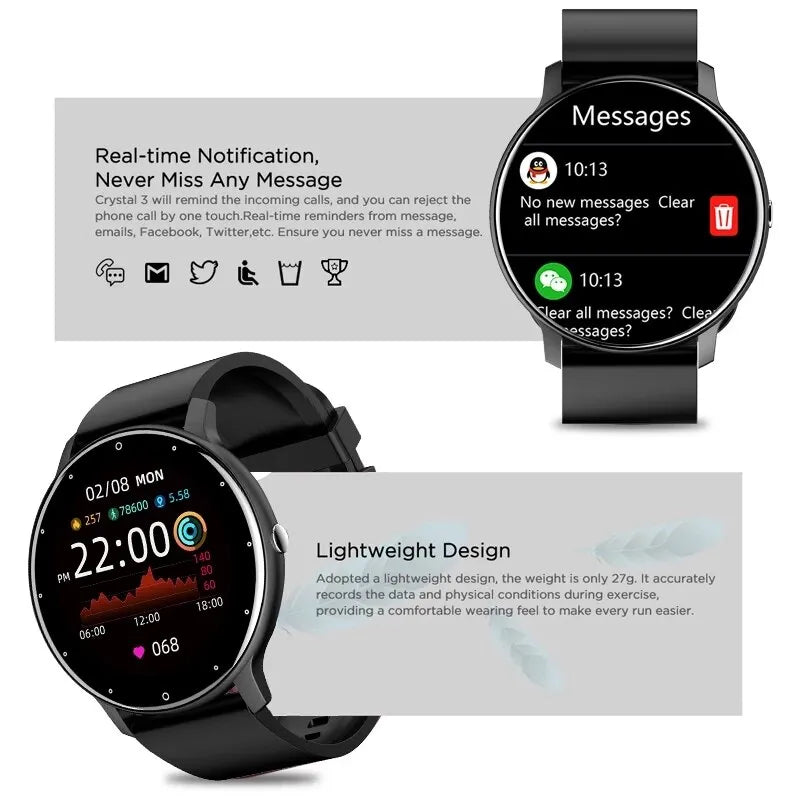 LIGE 2024 New Men Smart Watch