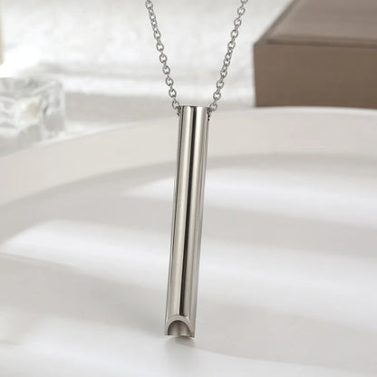 Stainless Steel Anxiety Breathing Necklace