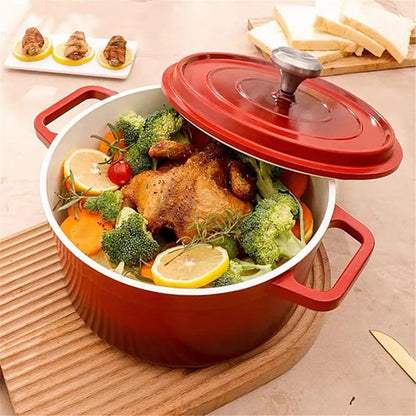Enameled Cast Aluminum Dutch  Pot