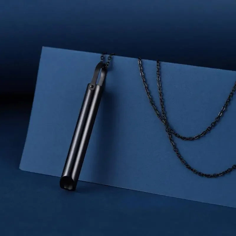 Stainless Steel Anxiety Breathing Necklace
