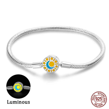 Star Moon Silver Bracelet
