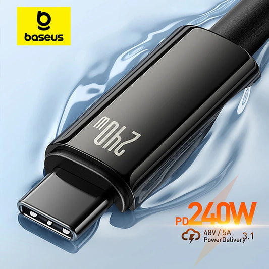 Baseus 240W USB Type C Cable for iPhone