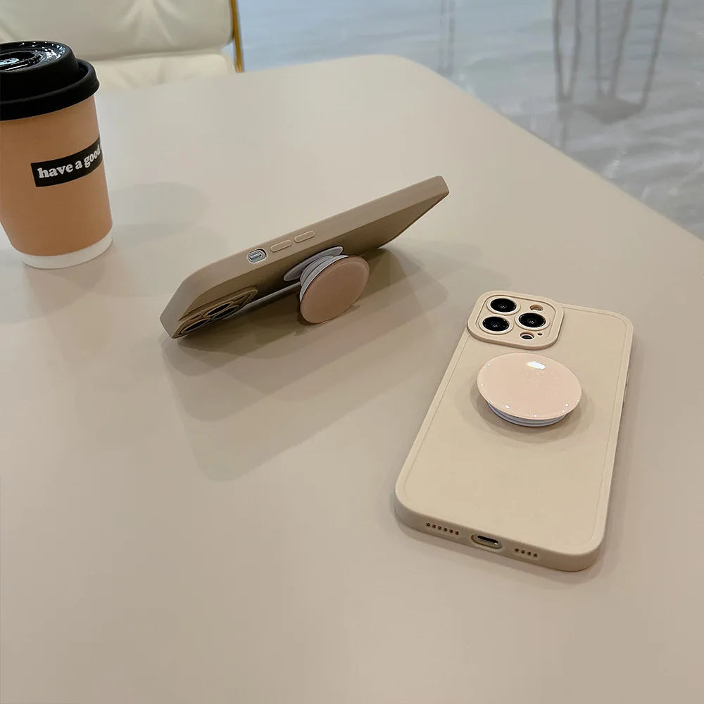 Retro Solid Color Matte Case For iPhone