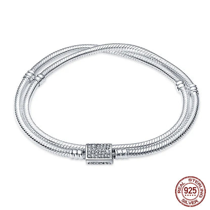 Star Moon Silver Bracelet
