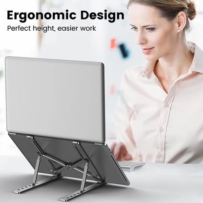 Aluminum Alloy Laptop Stand, Adjustable Foldable