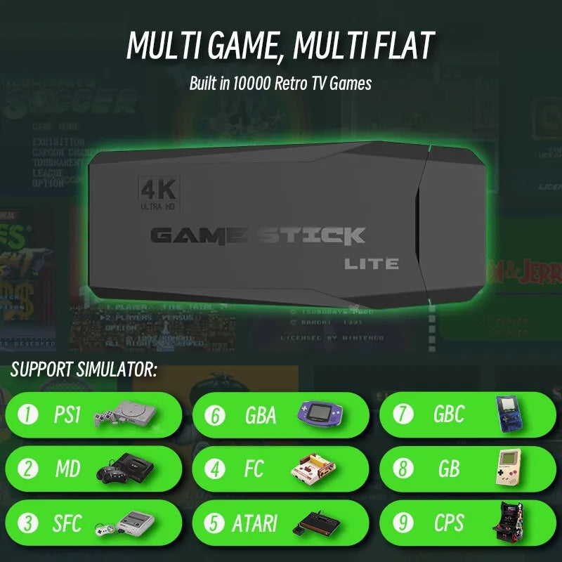 DATA FROG Retro Video Game Console 2.4G Wireless
