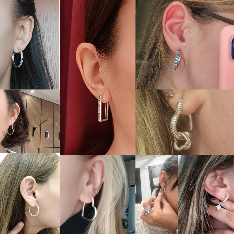 Silver Hoop Earrings