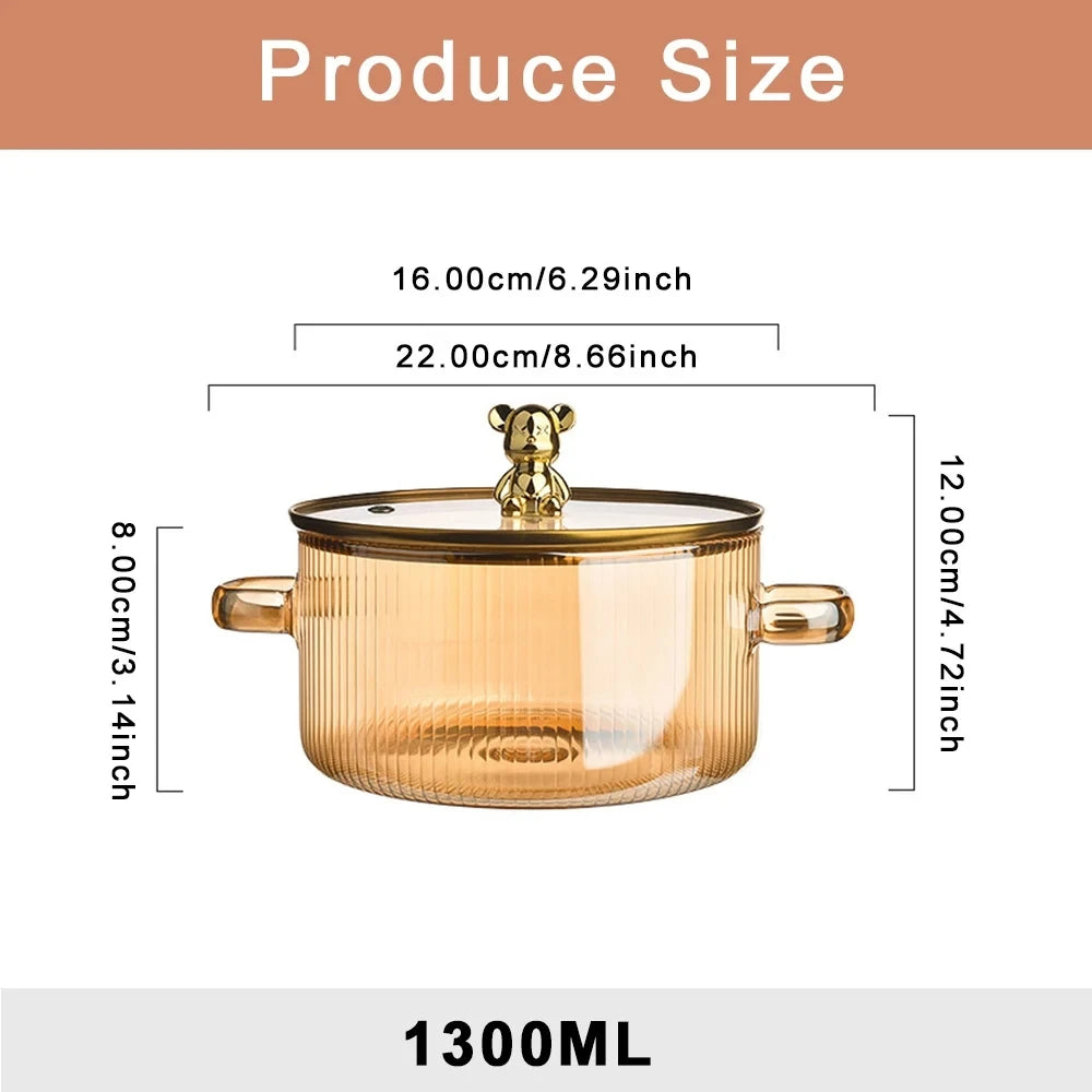 Glass Cooking Saucepan